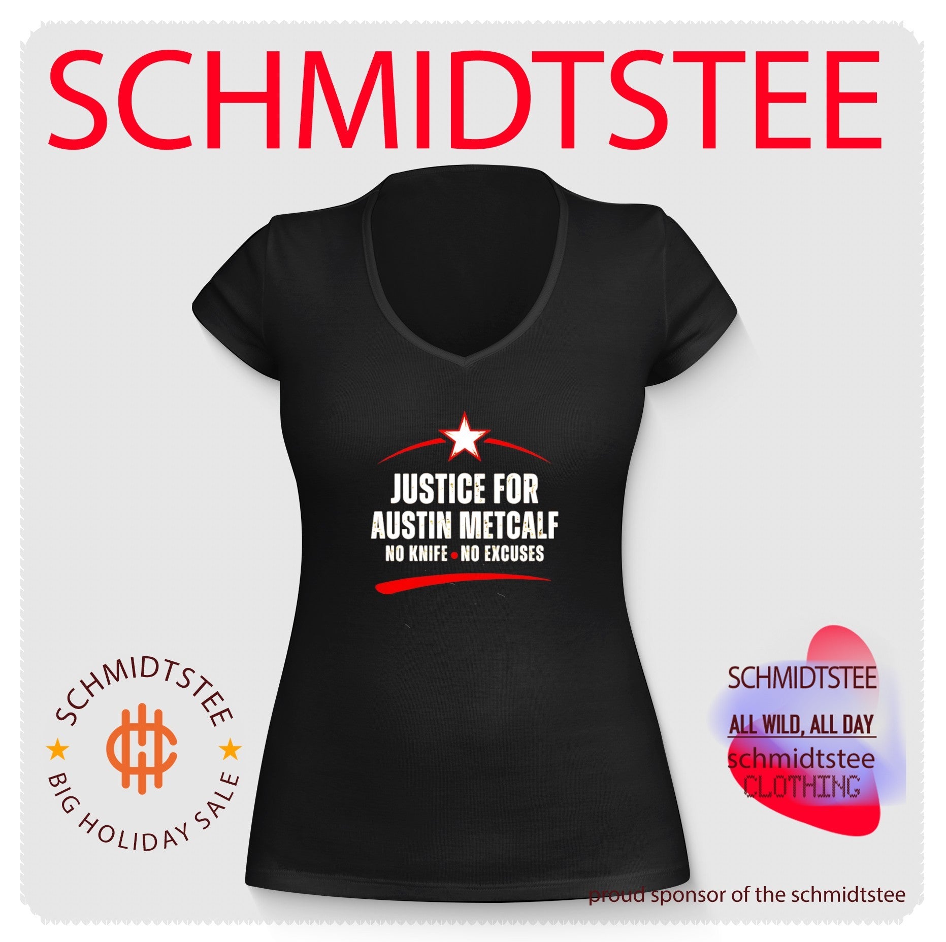 Justice for austin metcalf no knife no excuses shirt