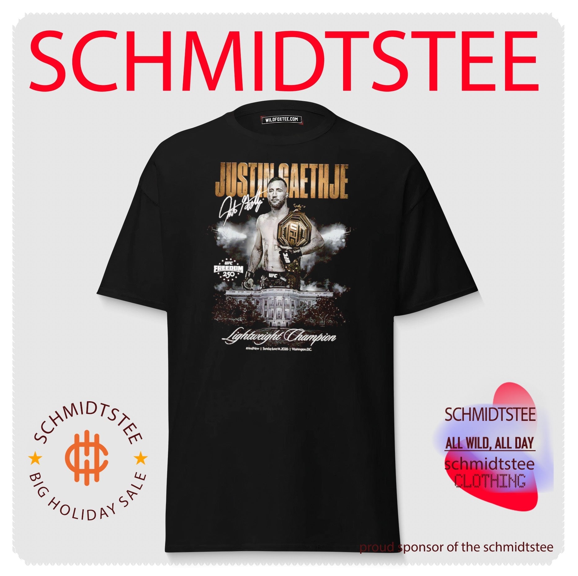 Justin Gaethje Lightweight Champion UFC Freedom 250 2026 shirt