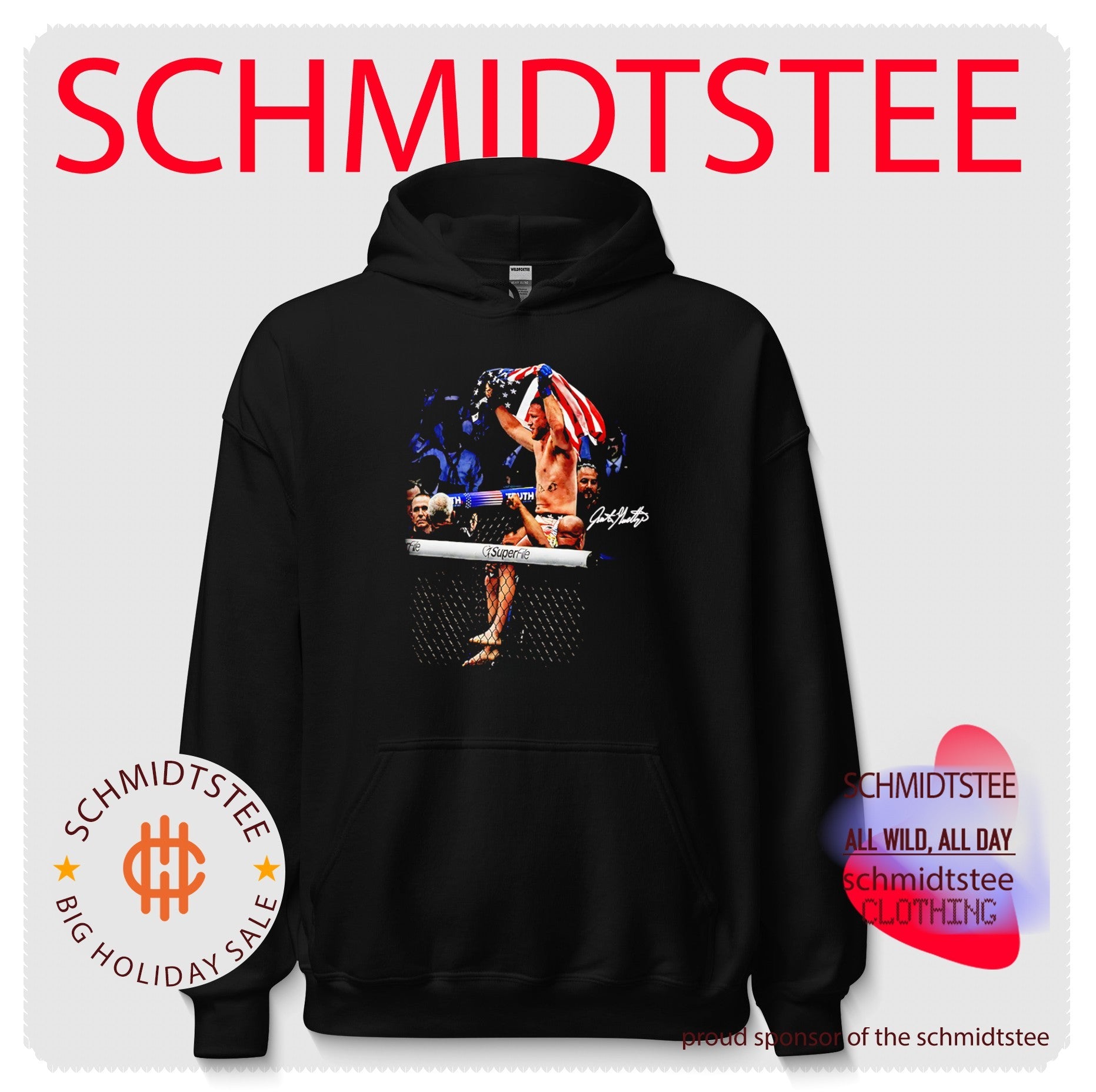 Justin gaethje ufc champion mma mixed martial arts shirt