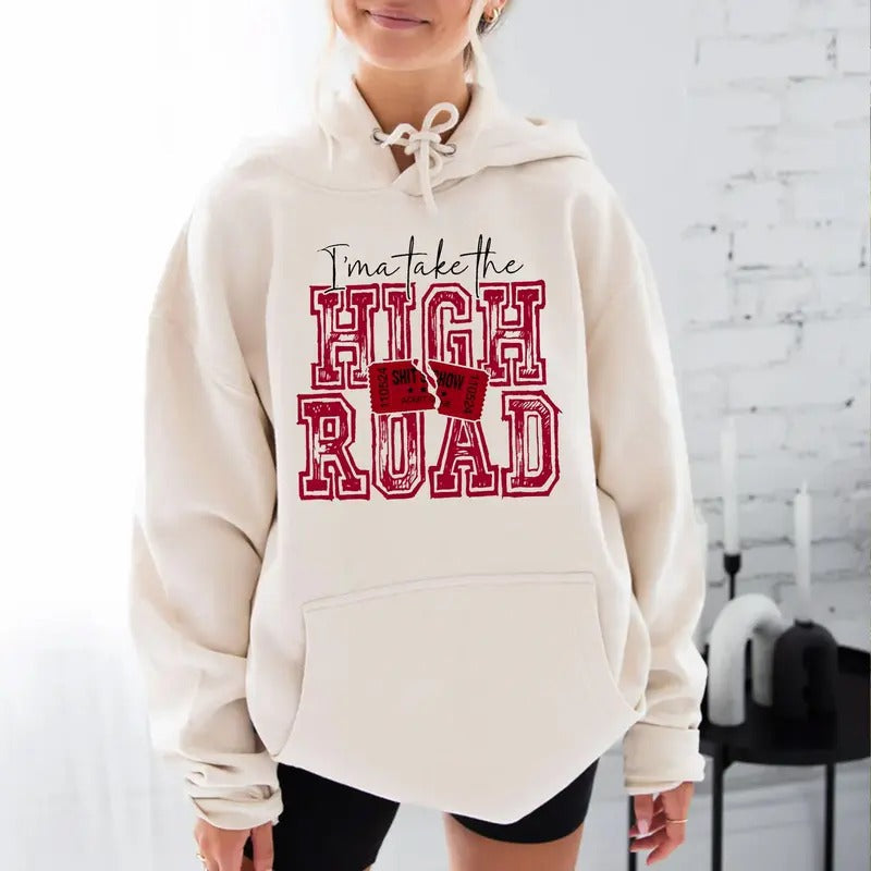 K0e Take The High R0ad Hoodie, Concert Outfit, Merch For Fans, Country Music Fans Top, Unisex Long Sleeve Pullover Hoodie...