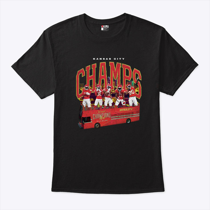 KC CHAMPS Parade World Champions 4x T Shirt