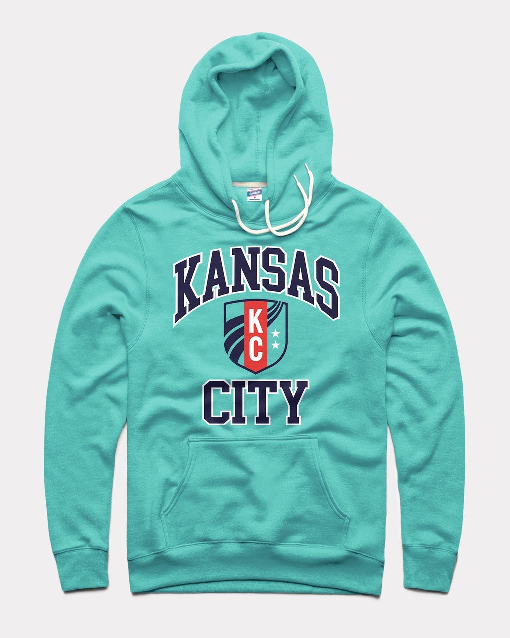 KC Current Shield Teal Hoodie T-Shirts, Sweatshirt | PureTeeCo.com (Image 1)