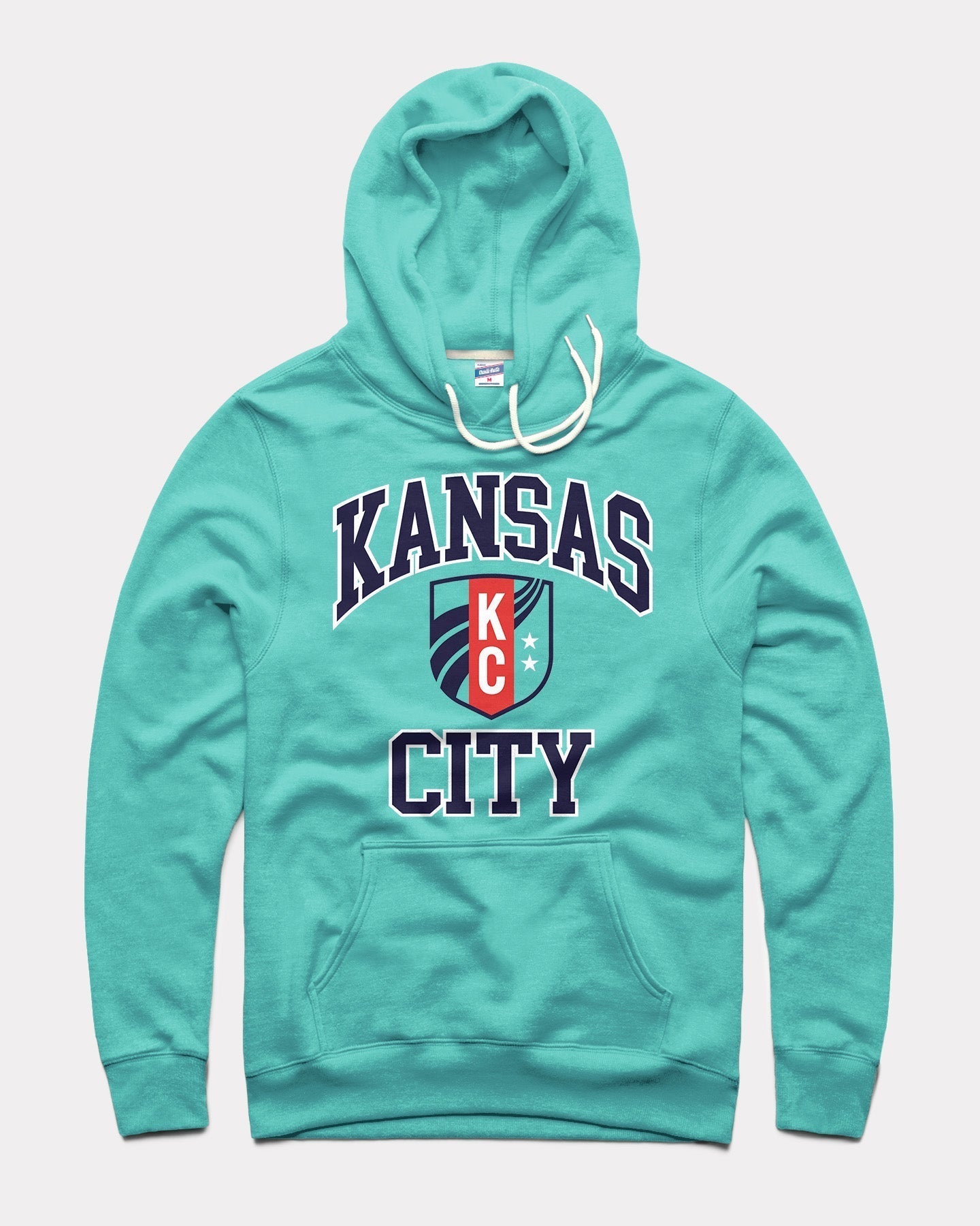 KC Current Shield Teal Hoodie T-Shirts, Sweatshirt | PureTeeCo.com (Image 1)