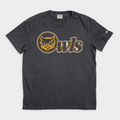 1990 Kennesaw State Owls Vintage Heavyweight Tee Hoodie, Sweatshirt | PureTeeCo.com (Image 1)