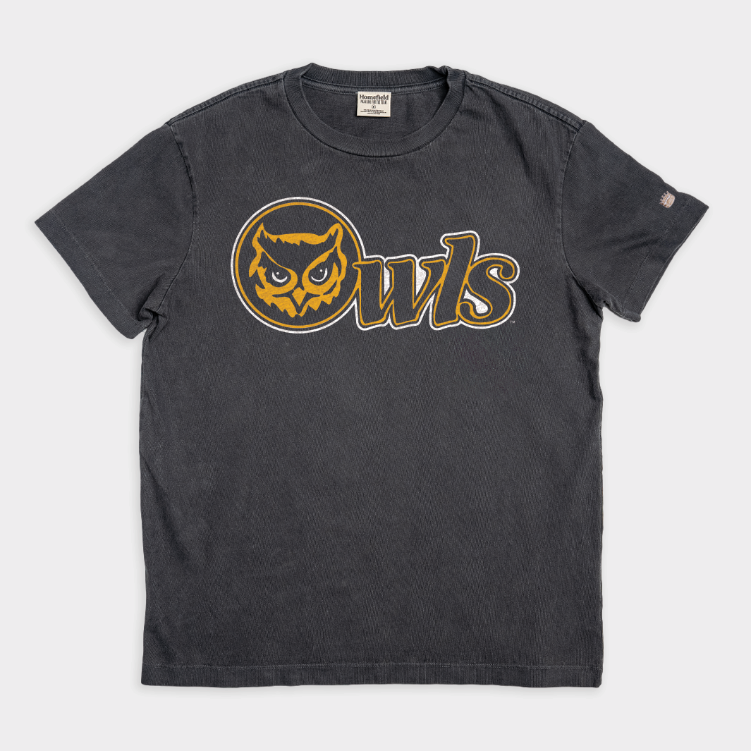 1990 Kennesaw State Owls Vintage Heavyweight Tee Hoodie, Sweatshirt | PureTeeCo.com (Image 1)