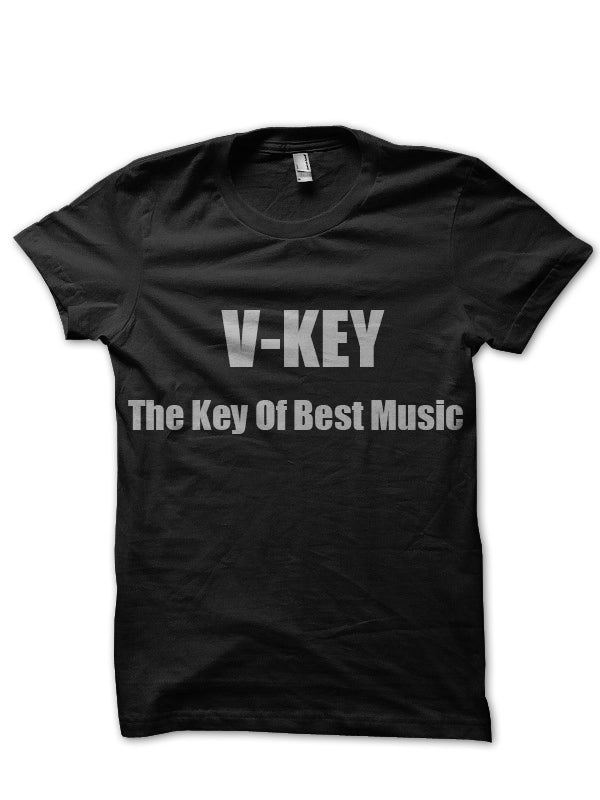 V-key Black Tee Hoodie, Sweatshirt | PureTeeCo.com