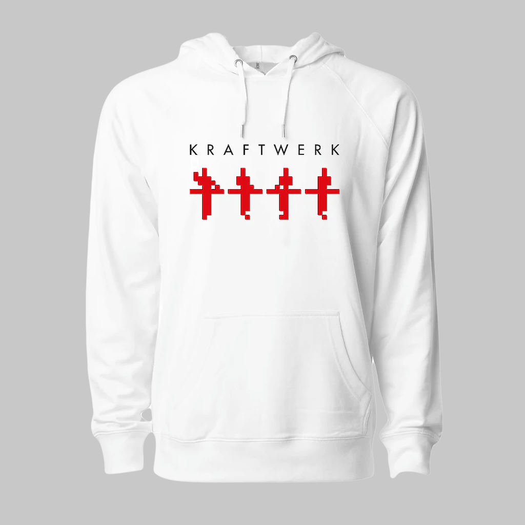 Embroidered 3-D White Hoodie T-Shirts, Sweatshirt | PureTeeCo.com (Image 1)