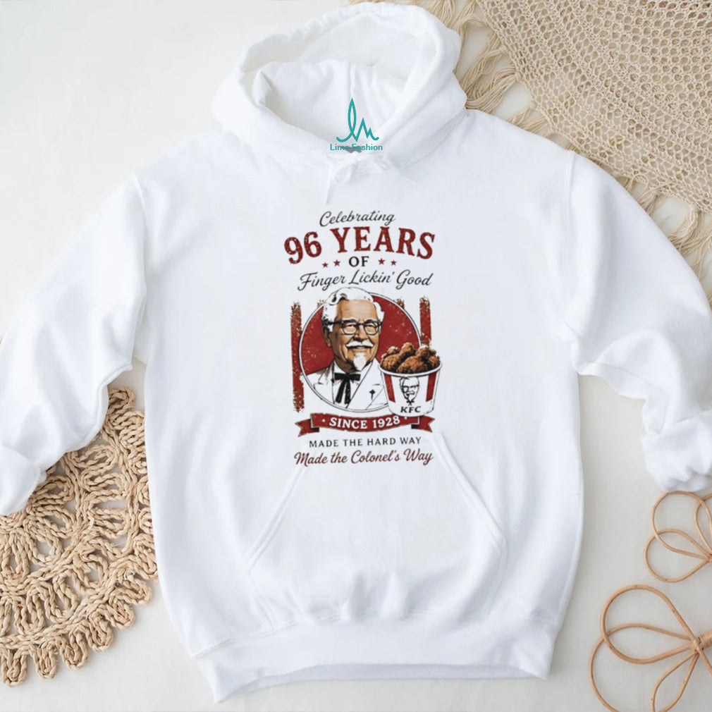 KFC 96 years of finger lickin’ good since 1982 made the hard way shirt