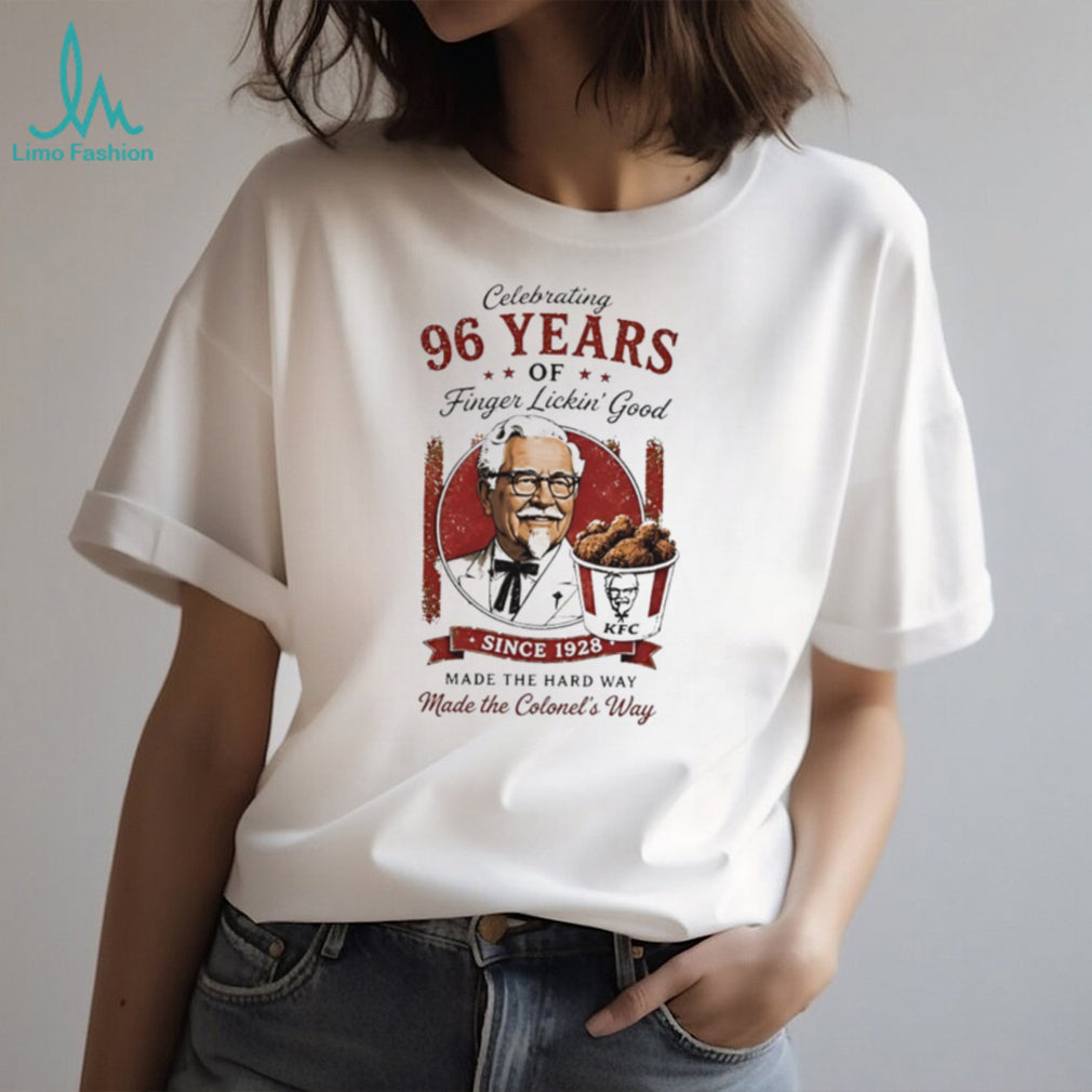 KFC 96 years of finger lickin’ good since 1982 made the hard way shirt