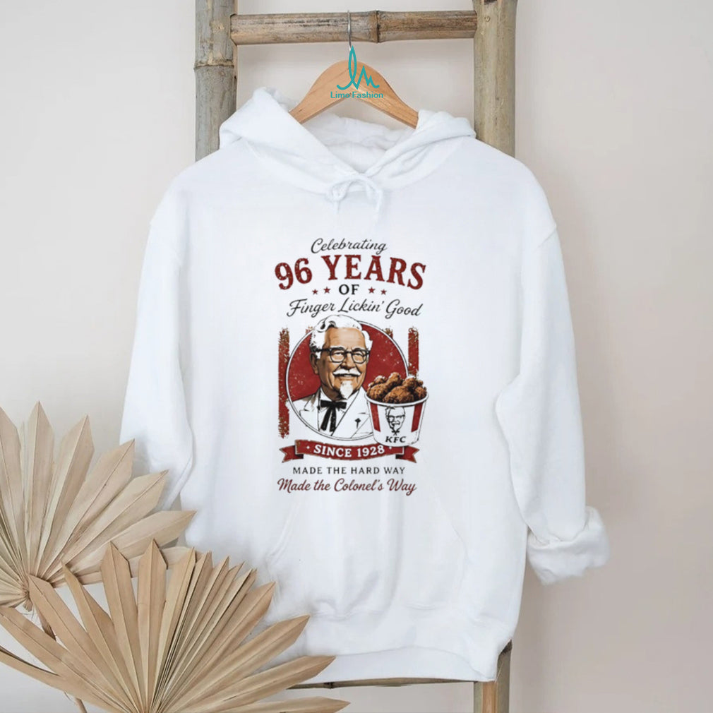 KFC 96 years of finger lickin’ good since 1982 made the hard way shirt