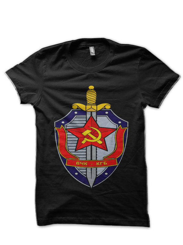 USSR CCCP Soviet KGB Committee for State Security Black  T-Shirt Hoodie, Sweatshirt | PureTeeCo.com