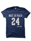 Rest In Peace Kobe Bryant RIP Kobe Bryant 24 Navy Blue T-Shirt Hoodie, Sweatshirt | PureTeeCo.com