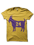 Kobe Bryant-Goat 24 vintage Yellow T-Shirt Hoodie, Sweatshirt | PureTeeCo.com