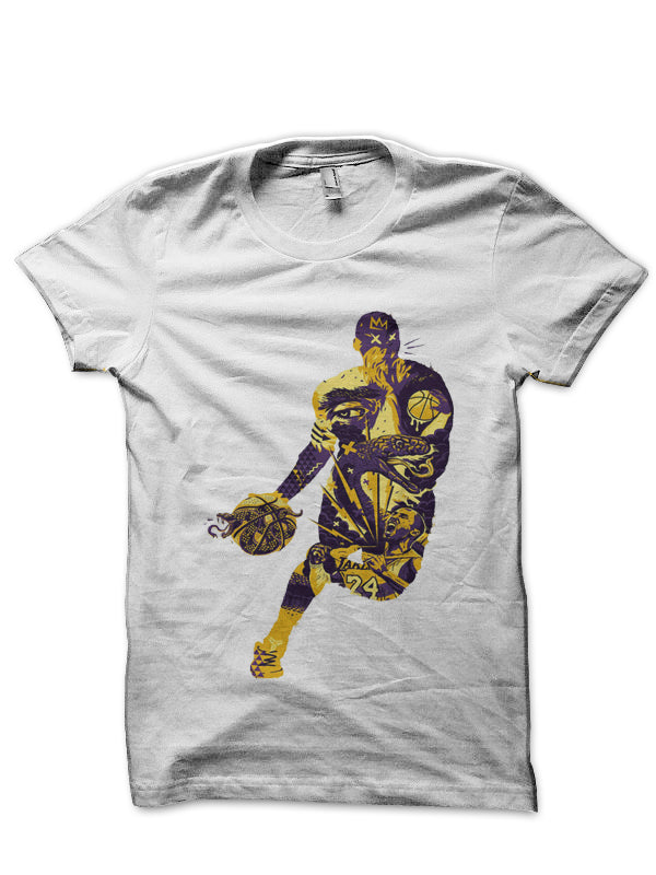 Kobe Bryant White T-Shirt Style002 Hoodie, Sweatshirt | PureTeeCo.com