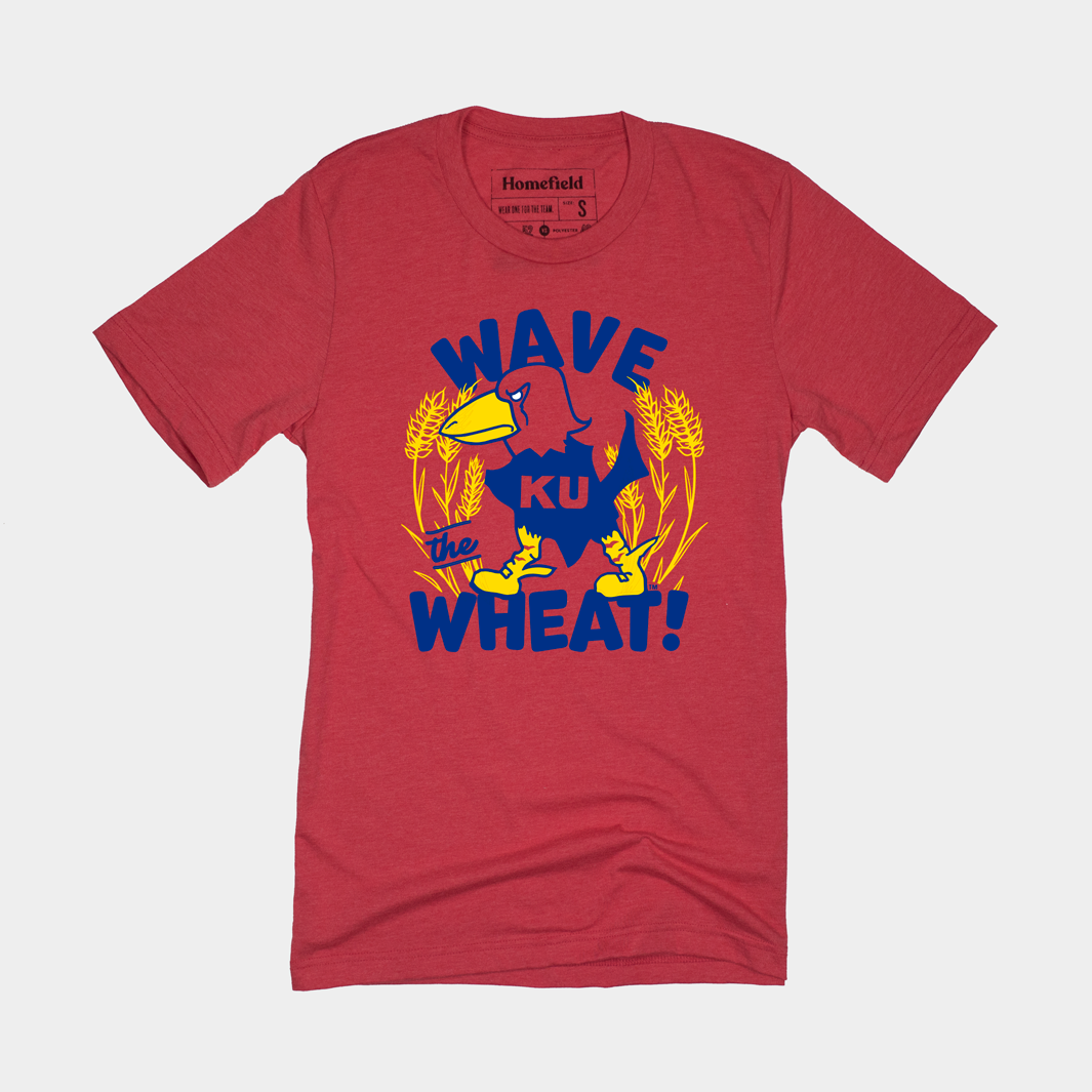 Wave the Wheat Vintage Jayhawk Tee Hoodie, Sweatshirt | PureTeeCo.com