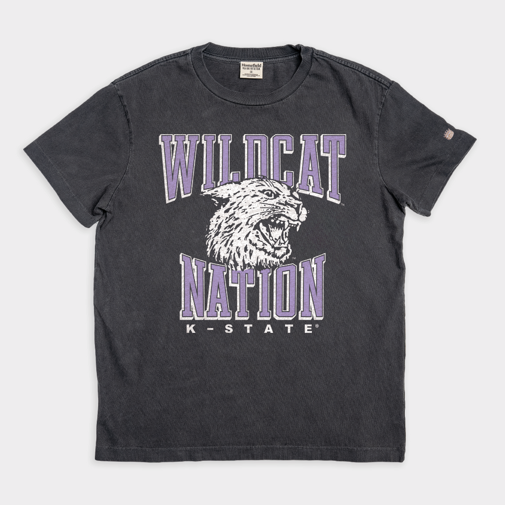 K-State Wildcat Nation Vintage Heavyweight Tee Style001 Hoodie, Sweatshirt | PureTeeCo.com (Image 1)
