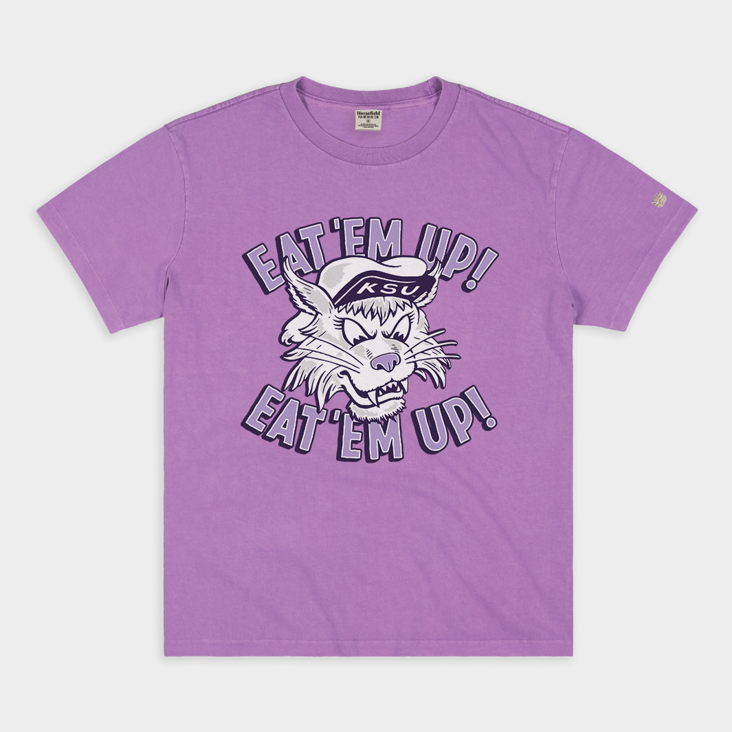 Vintage K-State "Eat 'Em Up" Heavyweight Tee Style001 Hoodie, Sweatshirt | PureTeeCo.com