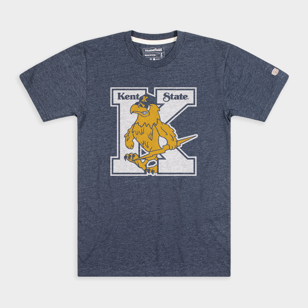 Kent State Vintage Eagle Mascot Tee Style001 Hoodie, Sweatshirt | PureTeeCo.com (Image 1)