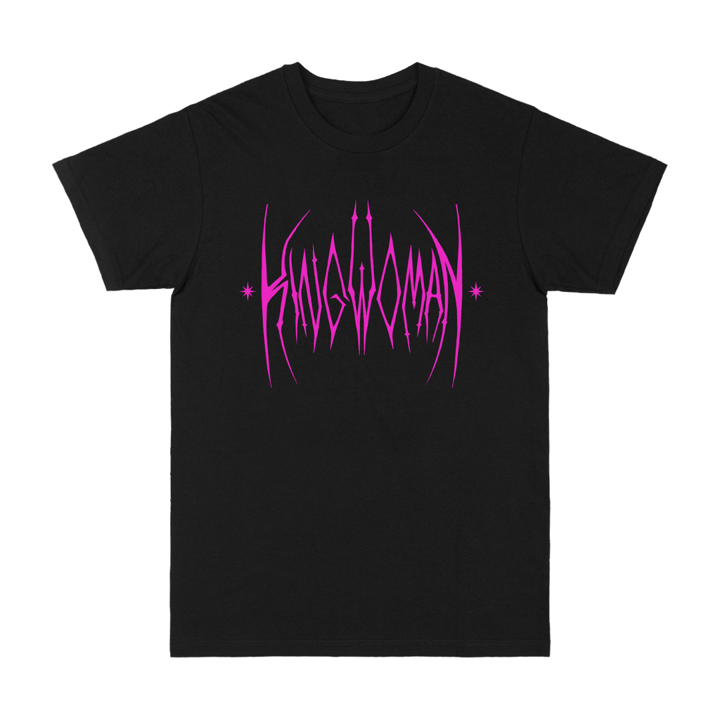 King Woman - Logo Tee - Black/Pink Hoodie, Sweatshirt | PureTeeCo.com