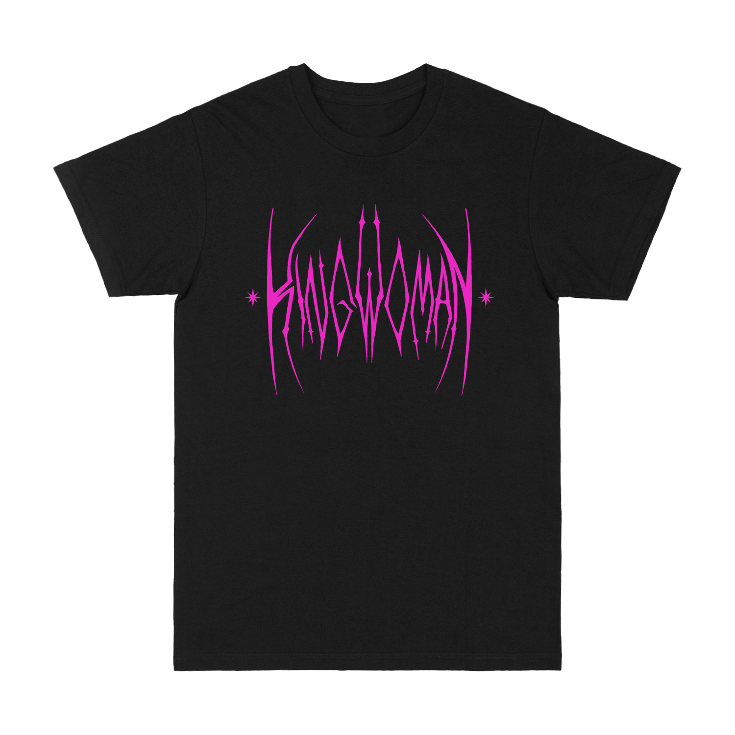 King Woman - Logo Tee - Black/Pink Hoodie, Sweatshirt | PureTeeCo.com
