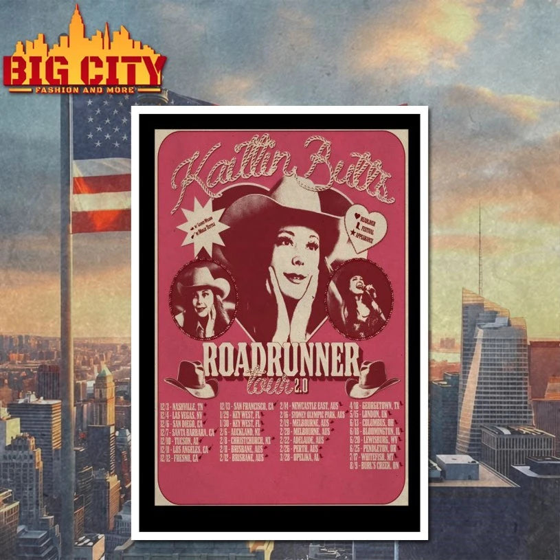 Kaitlin Butts Roadrunner 25-26 Shows Poster shirt