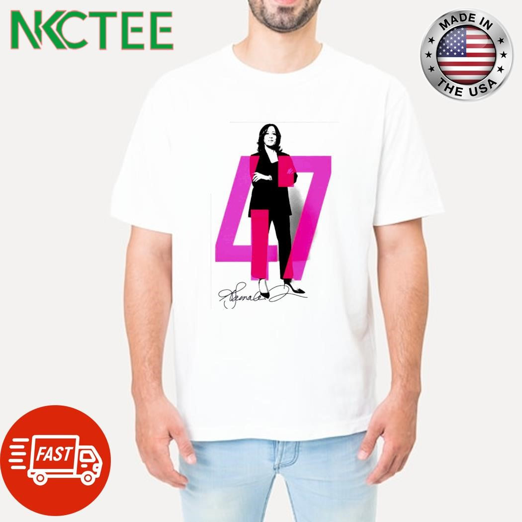 Kamala Harris 47 signature shirt