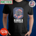 Kamala Harris Forward cat head scarf Flag of the United States shirt