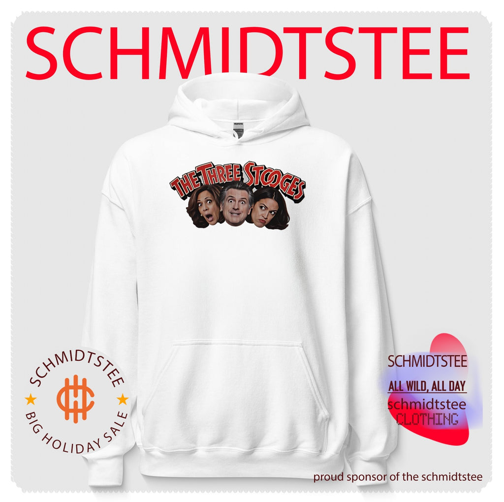 Kamala Harris Gavin Newsom and Alexandria Ocasio-Cortez The Three Stooges shirt