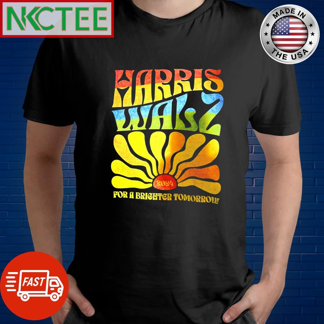 Kamala Harris Tim Waltz for a brighter tomorrow shirt