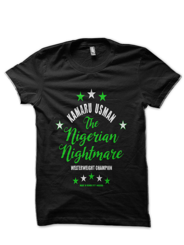 Kamaru Usman Black T-Shirt Style001 Hoodie, Sweatshirt | PureTeeCo.com