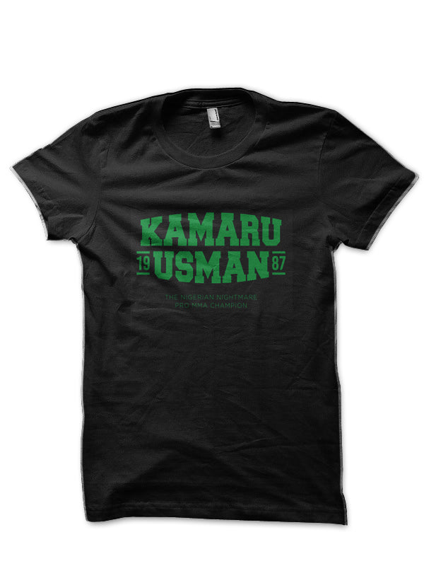 Kamaru Usman Black T-Shirt Style008 Hoodie, Sweatshirt | PureTeeCo.com