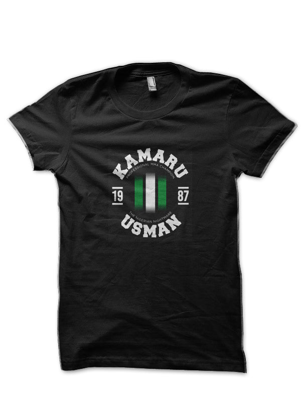 Kamaru Usman Black T-Shirt Style006 Hoodie, Sweatshirt | PureTeeCo.com