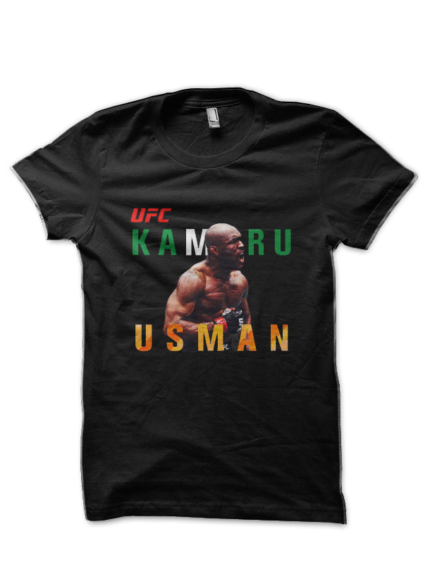 Kamaru Usman Black T-Shirt Style003 Hoodie, Sweatshirt | PureTeeCo.com