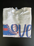 Kansas Basketball Love Sweatshirt T-Shirts, Hoodie | PureTeeCo.com