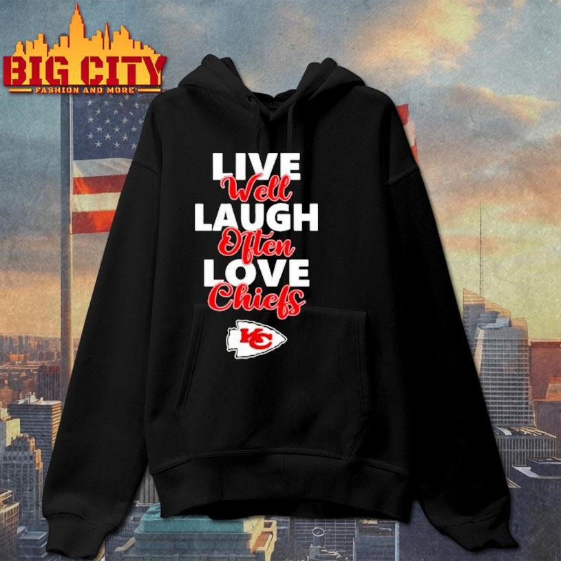 Kansas City Chiefs Live Well Laugh Often Love Shirt