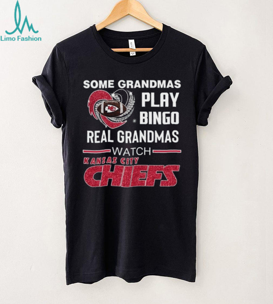 Kansas City Football Team Grandmas Play Bingo Watch Chiefs Shirt