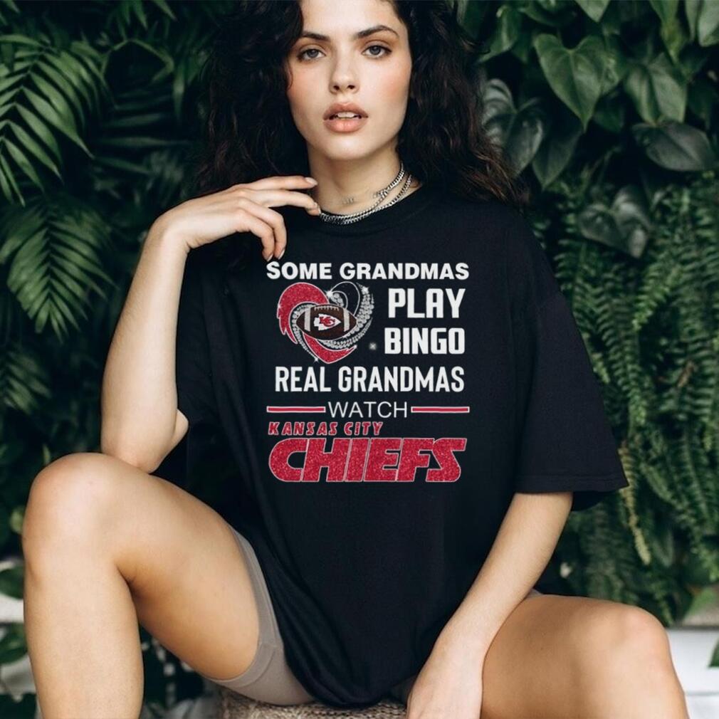 Kansas City Football Team Grandmas Play Bingo Watch Chiefs Shirt