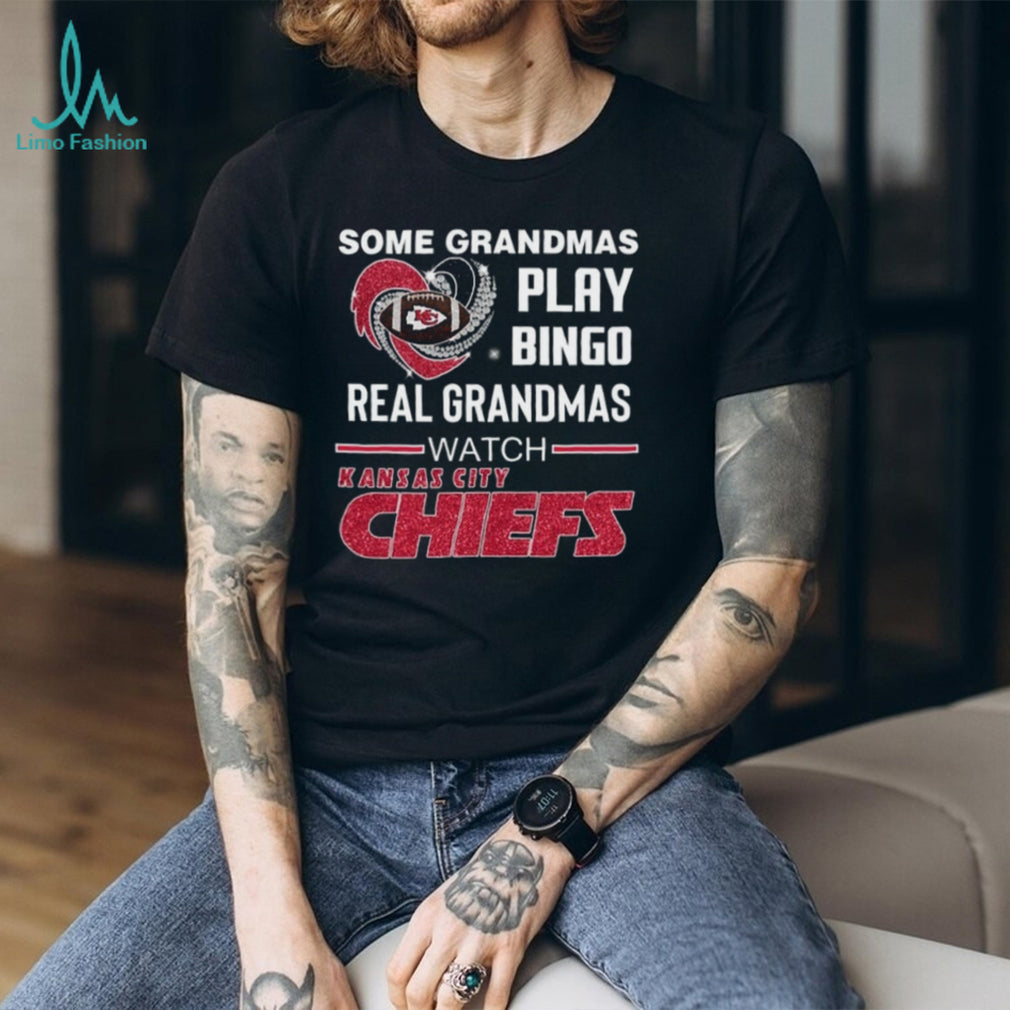 Kansas City Football Team Grandmas Play Bingo Watch Chiefs Shirt