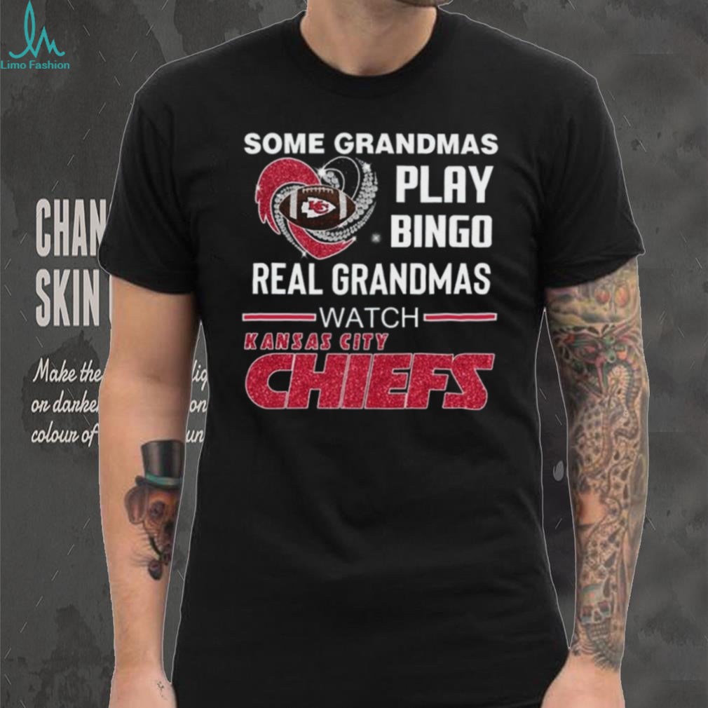 Kansas City Football Team Grandmas Play Bingo Watch Chiefs Shirt