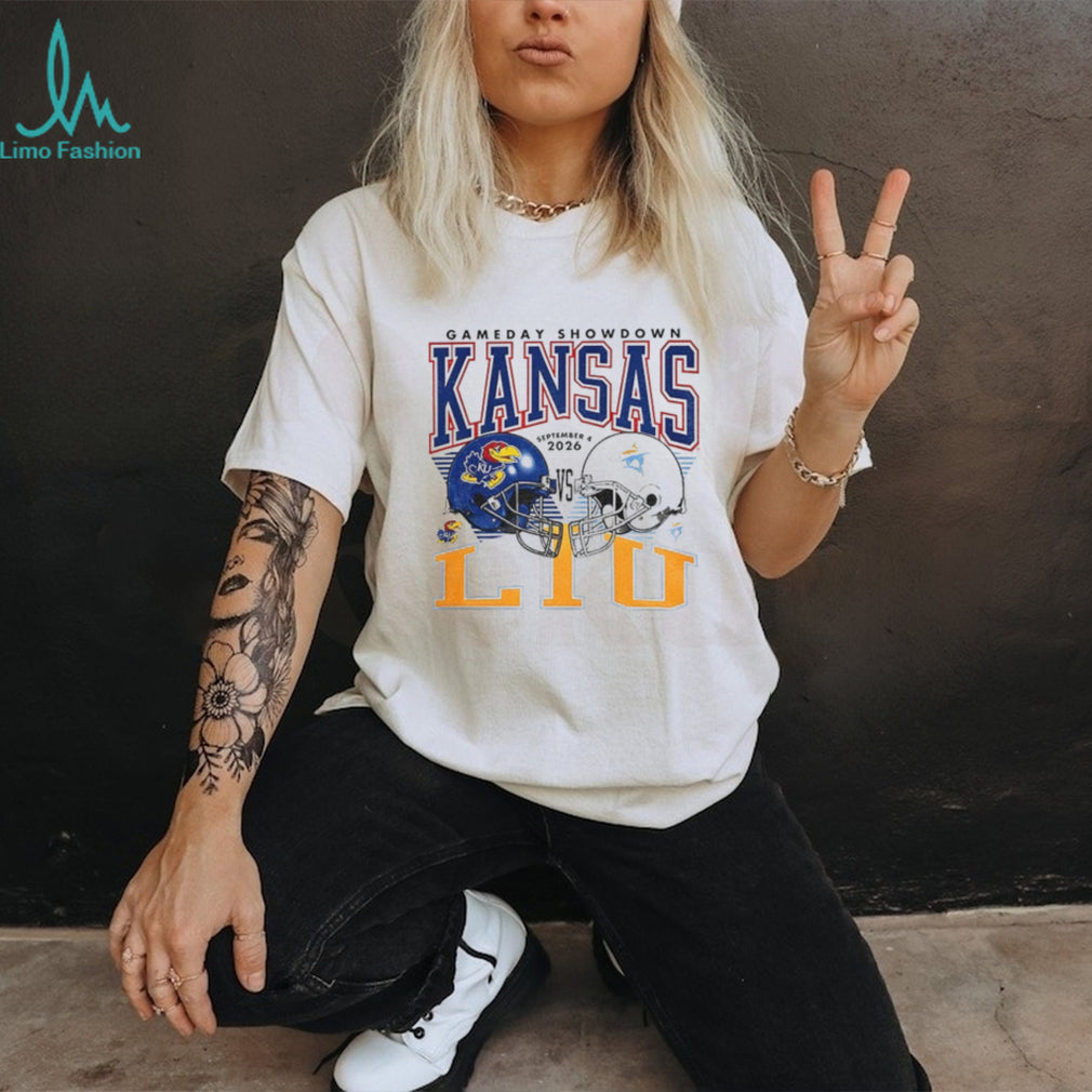 Kansas Jayhawks LIU Sharks September Gameday shirt