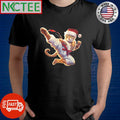 Karate Kicking Santa Cat shirt