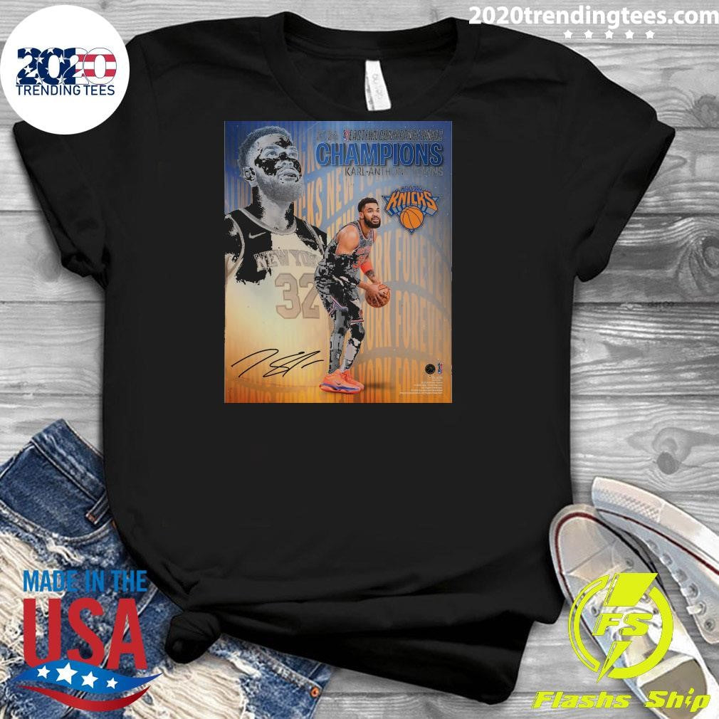 Karl-Anthony Towns New York Knicks Autographed 2026 NBA Eastern Conference Champions Collage Shirt
