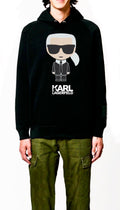 Karl Lagerfeld Black Hoodie T-Shirts, Sweatshirt | PureTeeCo.com