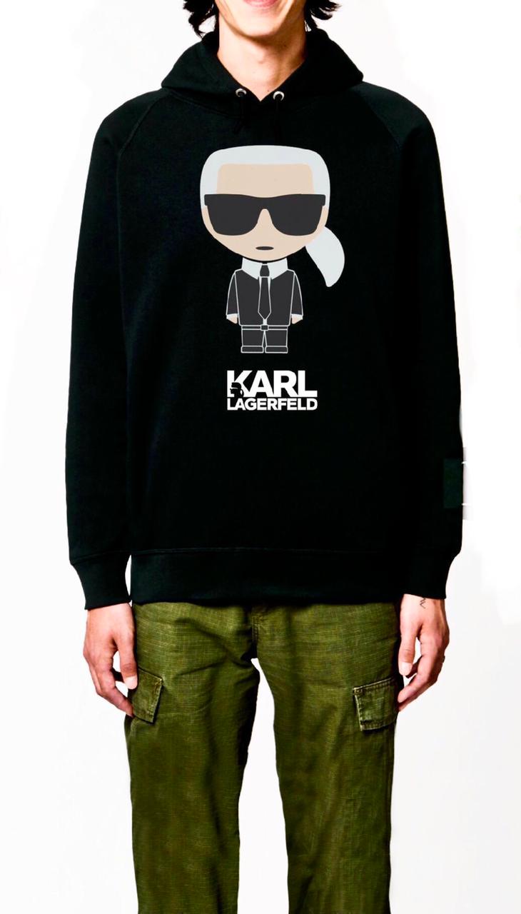 Karl Lagerfeld Black Hoodie T-Shirts, Sweatshirt | PureTeeCo.com