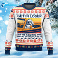 Karl Marx Get In Loser Ugly Christmas Sweater