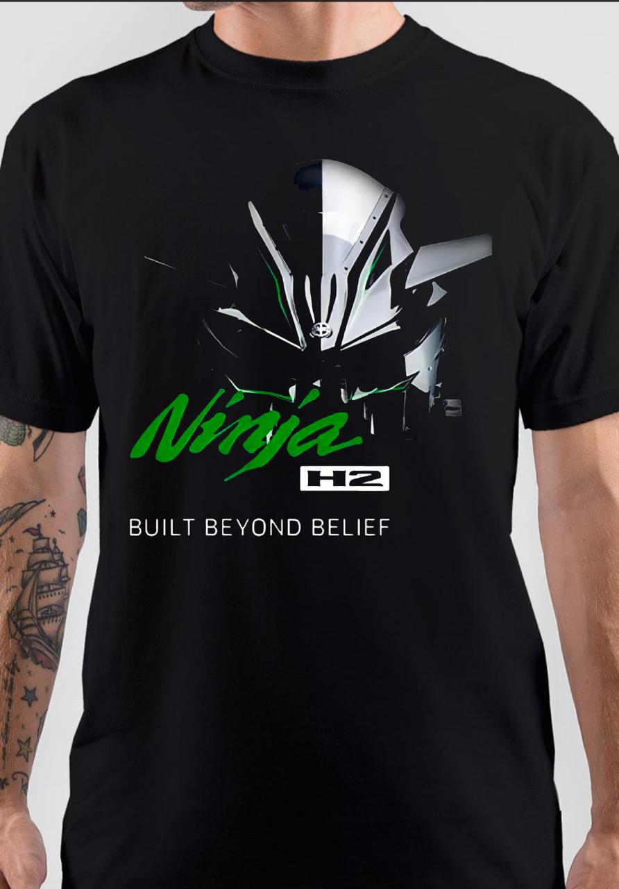 Kawasaki Ninja H2 Black T-Shirt Hoodie, Sweatshirt | PureTeeCo.com