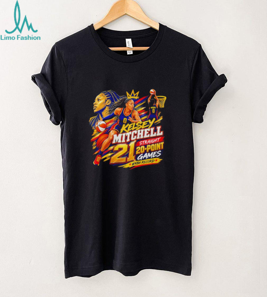 Kelsey Mitchell 21 Straight 20 Point Games Shirt