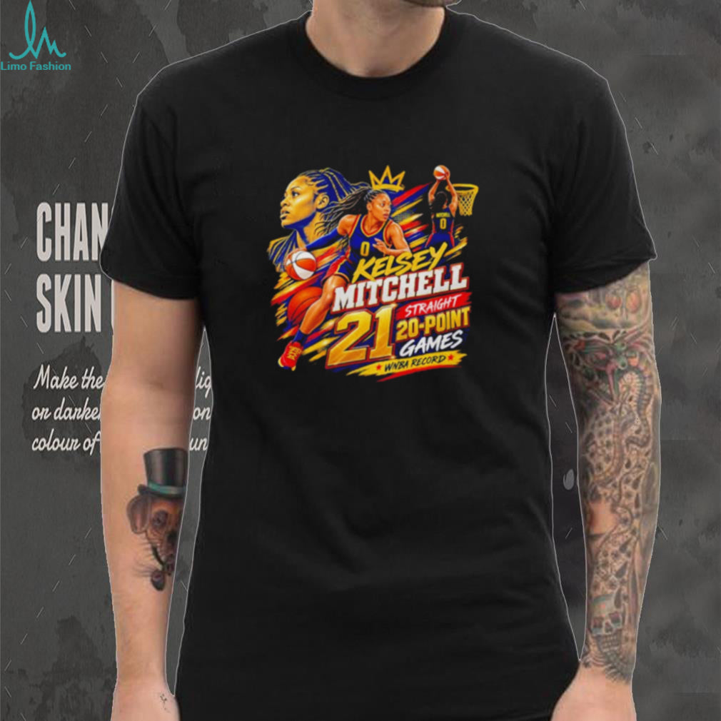 Kelsey Mitchell 21 Straight 20 Point Games Shirt