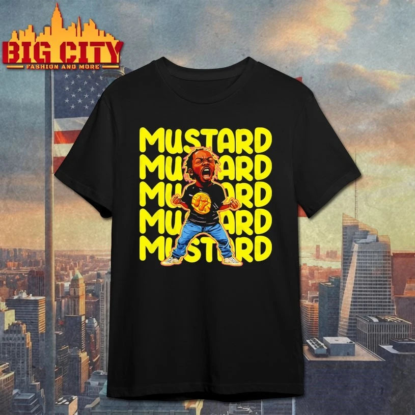 Kendrick Lamar Mustard cartoon shirt