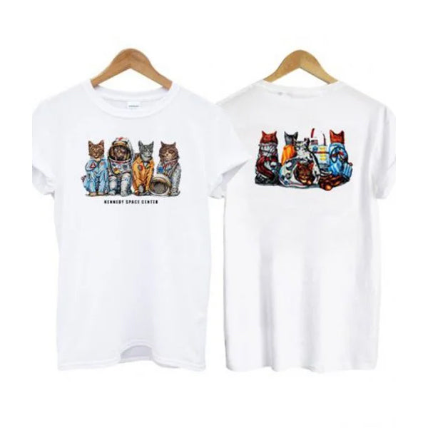 Kennedy Space Center Cat Graphic T Shirt Hoodie, Sweatshirt | PureTeeCo.com